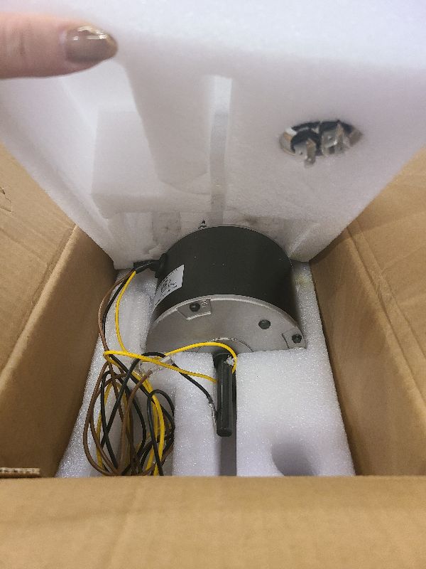 Photo 1 of 5KCP39DGY543S Condenser Fan Motor Replacement, 1/5HP, 1100RPM, 208-230V, Compatible with HC37GE219, HC37GE219A, 1191329, 1186447, 5KCP39EGUA11BS, Y7S623C269L, HB38GQ230, Y7S623C269L