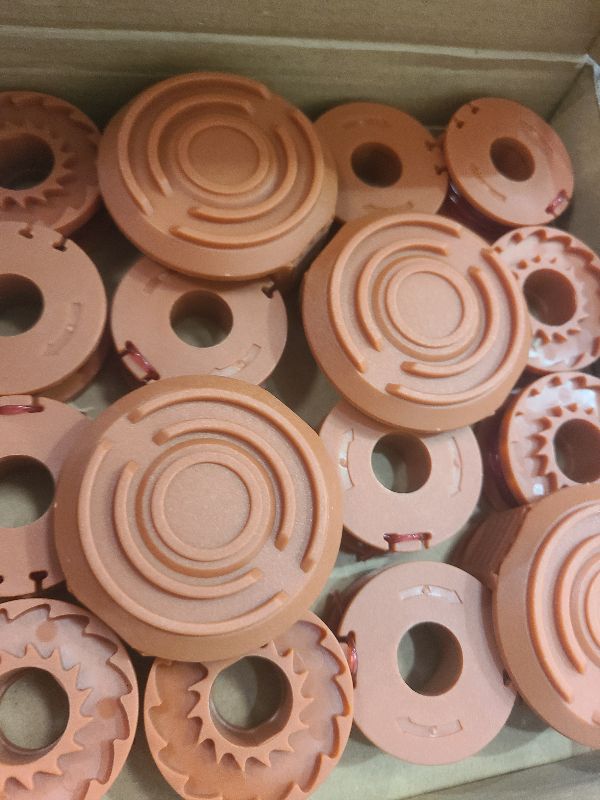 Photo 1 of 20 Pack Trimmer Spool Line for Worx,(WA0010)Replacement Trimmer Spool Line for Worx,Trimmer Line Refills 0.065 inch for Worx,Suitable for Worx String Trimmers(16 Pack Grass Trimmer Line,4 Trimmer Cap)
