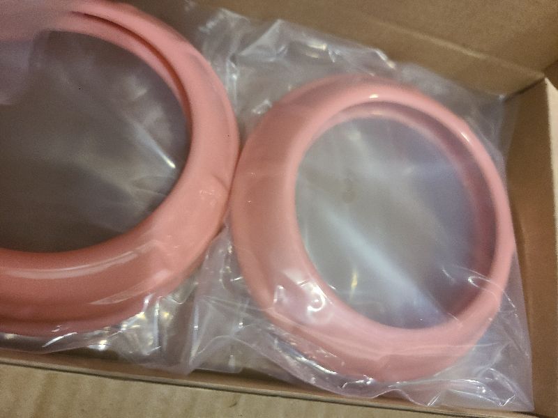 Photo 1 of 4PCS Center Console Dash Air Conditioner Vent Cover Trim Interior Accessories Compatible with Jeep Wrangler JK JKU 2011-2018 (Pink)