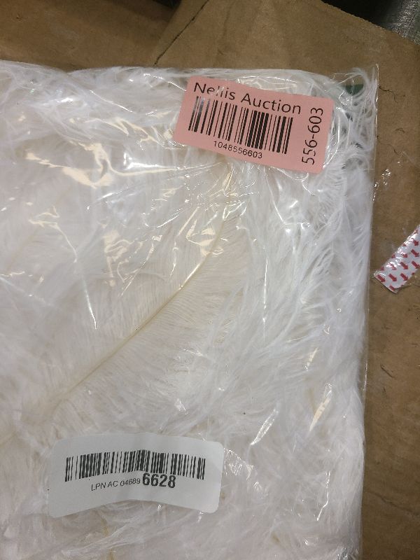 Photo 1 of 24pcs Natural White Ostrich Feathers 10-12inch (25-30cm) for Wedding Party Centerpieces?Flower Arrangement and Home Decoration.