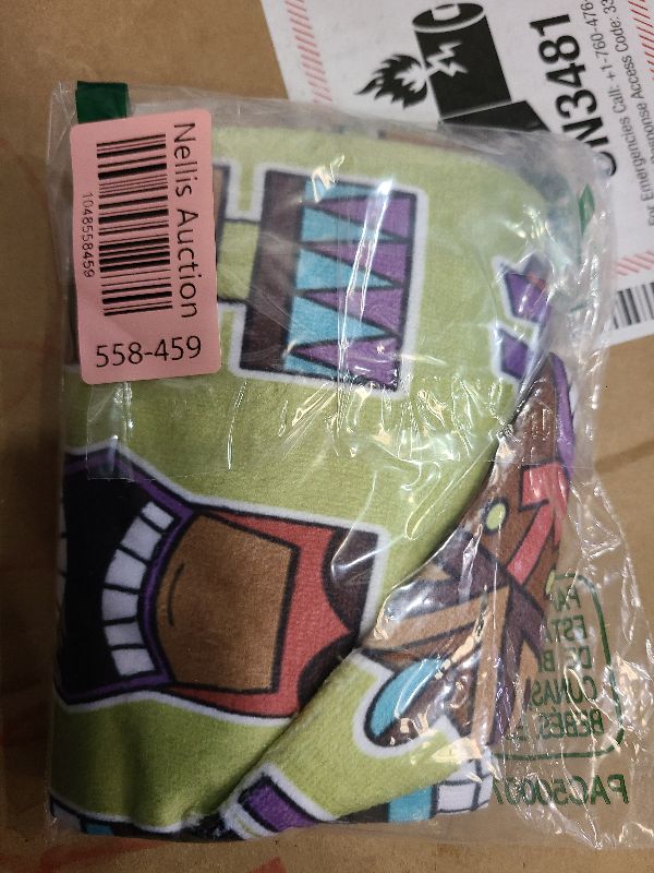 Photo 1 of 3D Rose Colorful Tiki Mask Pattern TWL_175366_1 Towel, 15" x 22", Multicolor