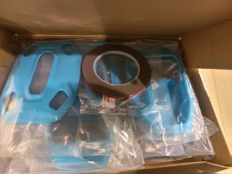 Photo 1 of 23PCS Full Set Interior Decoration Trim Kit for Jeep Wrangler JL JLU Gladiator JT 2018-2023 Steering Wheel Door Handle Air Conditioning Vent Cup Holder Reading Light Headlight Gear Cover (Light Blue)