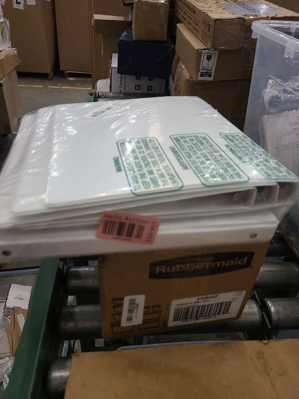 Photo 1 of 0.5-inch 3-Ring Binder with 2 Interior Pockets, 0.5'' Basic Binders Holds US Letter Size 8.5'' x 11''for Office/Home/Back to School, 6 Pack (White)
