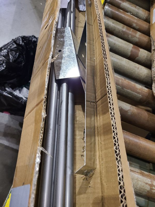 Photo 1 of 2025 Update Silver Plated High-End Ebusin 6" Extended Roof Bracket Supports Chimney Stove Pipe for DuraVent Triple Wall 2" I.D ,Suitable for All Outer Diameters of 6", Stability Against Wind & Snow