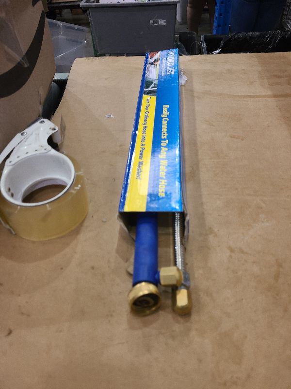 Photo 1 of 2024 Upgraded Pressure Garden Hose Wand, Includes 2 High-Pressure Nozzles and Quick Connectors, Hydro Jet Hose Nozzle Wand for Gutter Patio Car Pet Window (25 Inches Pressure Wand)