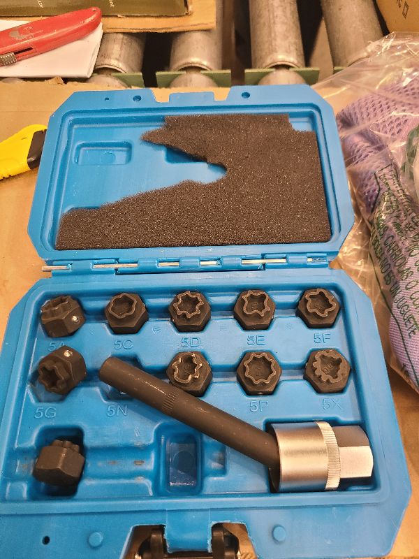 Photo 1 of 12 PCS Wheel Lock Key Set Compatible with Mercedes Benz, Wheel Lock Lug Nut Removal Kit for Mercedes Benz