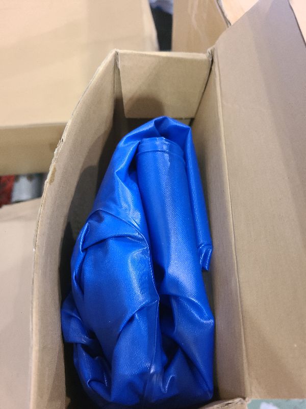 Photo 1 of 5 Pcs Water Float Kit for Canopy, Including 4 Pcs PVC Floats 18"x18"x10" and Hand Air Pump for Pool Lake Beach, Canopy Not Included(Blue)