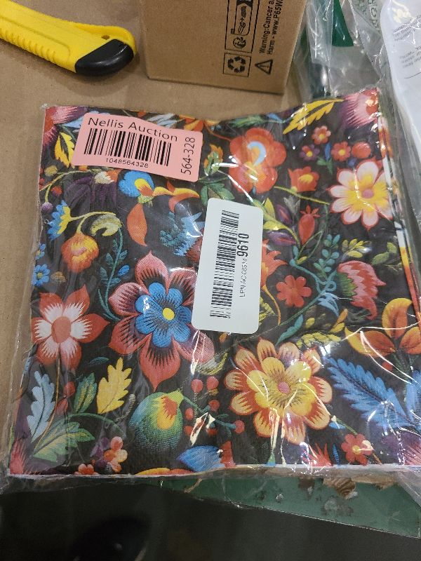 Photo 1 of 40Pcs Fiesta Napkins-Mexican Colorful Flower Disposable Paper Napkins Floral Cinco De Mayo Party Supplies