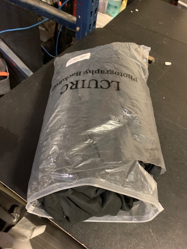 Photo 1 of 10X20ft Black Photo Backdrops for Photography, LCUIRC Two Rod Pocket Backdrops Curtain for Parties, Polyester Fabric Background with 4 Clamps for Product Protrait Photoshoot or Parties Decoration