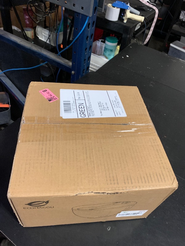 Photo 1 of 11.3" Extra Large Salad Bowl with Wooden Lid & Servers, 208Oz, Oversized Bamboo Fiber Salad Serving Set with Utensils for Home/Kitchen, Big Lightweight Bowl for Mixing Salad,Fruit,Pasta - Matte Black