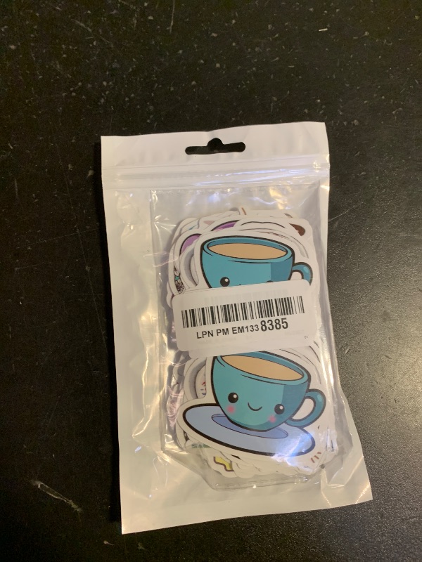 Photo 1 of 100 Pieces Cute Coffee Stickers for Water Bottles Love Coffee Time Vinyl Waterproof Laptop Stickers for Teens Adults Water Bottles Bicycle Skateboard Luggage Decals