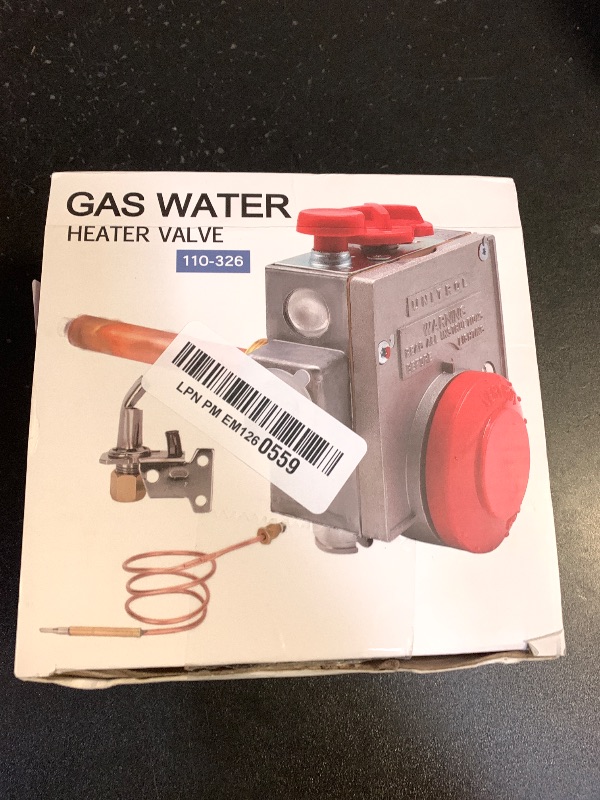 Photo 1 of 110-326 Gas Water Heater Control Valve w/Copper Probe Thermostat - Metal - Built for Durability & Precision
