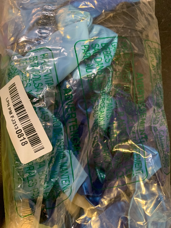 Photo 1 of 100pcs Blue Balloons Set - 12inch Metallic Chrome, Pearl, Navy & Pastel Royal Dusty Blue Balloons for Birthdays, Father's Day, 2025 Graduation Party Decorations (2 Ribbons)