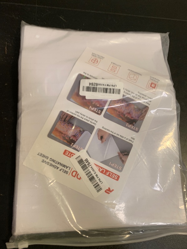 Photo 1 of 130 PCS Self-Adhesive Laminating Sheets, 9 x 12 Inches Clear Laminating Sheets No Machine Needed Self Sealing Laminate Sheets