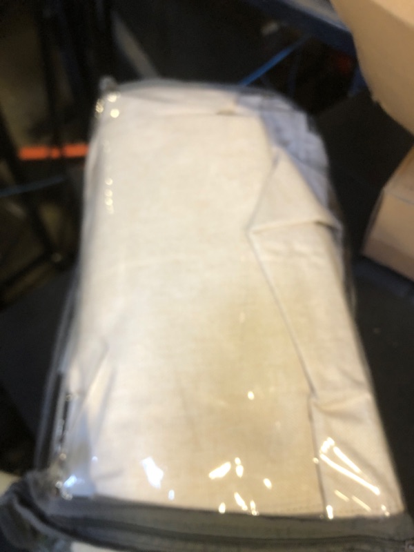 Photo 1 of 100% Blackout Shield Linen Blackout Curtains for Bedroom 96 Inches Long, Back Tab/Rod Pocket Living Room Drapes, Thermal Insulated Blackout Curtains 2 Panels Set, 50" W x 96" L,Cream