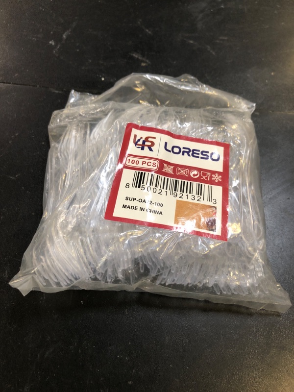 Photo 1 of Mini Disposable Clear Forks