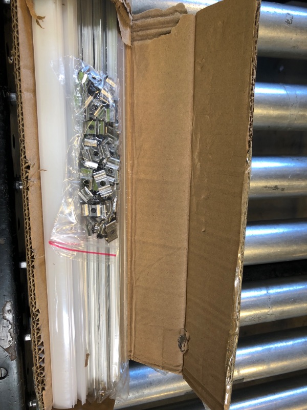 Photo 1 of 10-Pack 6.6ft/2Meter Silver Recessed LED Aluminum Channel for LED Strip Lights Diffuser Channel with Milky Cover End Caps and Mounting Clips, Flush Mounted LED Track for Ceiling Under Cabinet Closet.