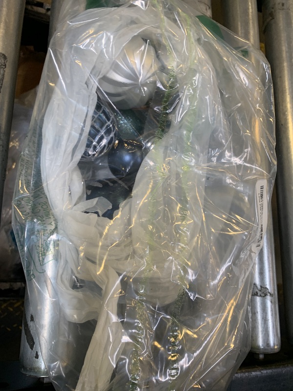 Photo 1 of  Christmas Ball Ornaments Set, Assorted Shatterproof Christmas Ornament, Christmas Tree Theme Hanging Decoration for Xmas Tree Holiday/Party/Home Decor (Blue & Silver)