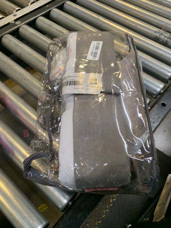 Photo 1 of 108 Inches Long Pinch Pleated Curtains Blackout for Bedroom Linen Pinch Pleat Curtains Rings Hooks Thermal Insulated Light Blocking Window Drapes Living Room Track 2 Panels Charcoal Stone Grey Gray