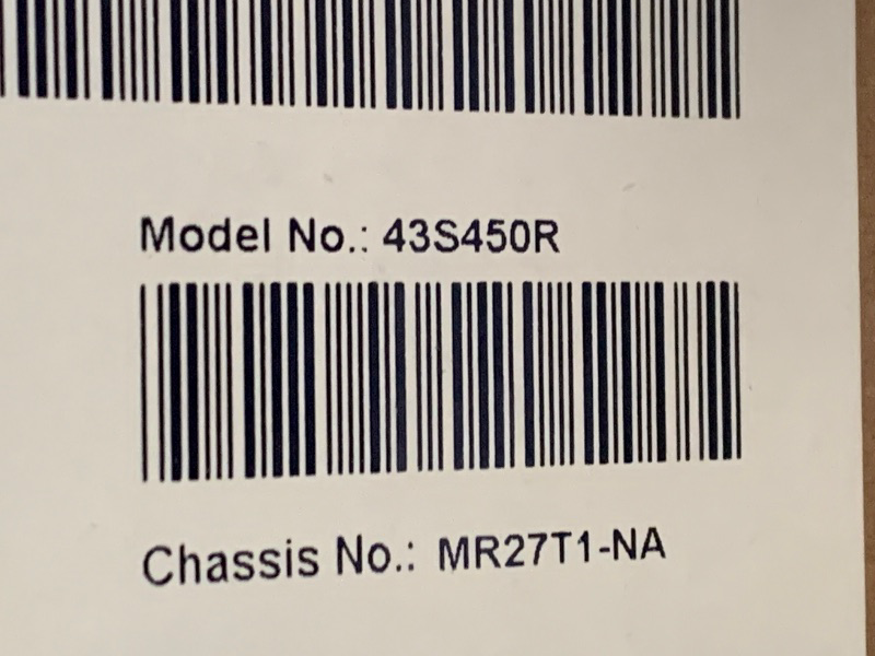 Photo 1 of TCL 43-Inch Class S4 4K LED Smart TV with Roku TV (43S450R, 2023 Model), Dolby Vision, HDR, Dolby Atmos, Works with Alexa, Google Assistant and Apple HomeKit Compatibility, Streaming UHD Television