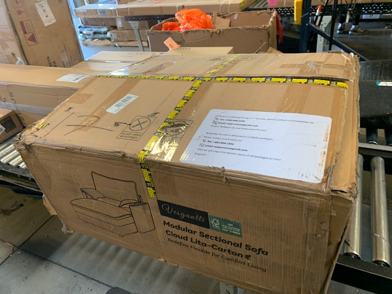 Photo 1 of *BOX 1 OF 2 ONLY* INCOMPLETE** Vesgantti 108" Modular Sectional Sofa