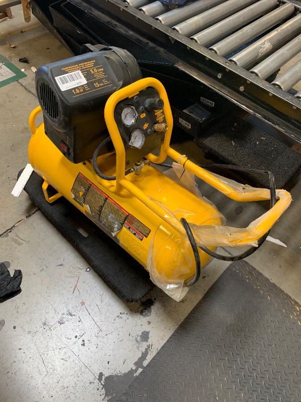Photo 1 of  DEWALT 15-gallon 1.6 HP continuous workshop portable electric air compressor