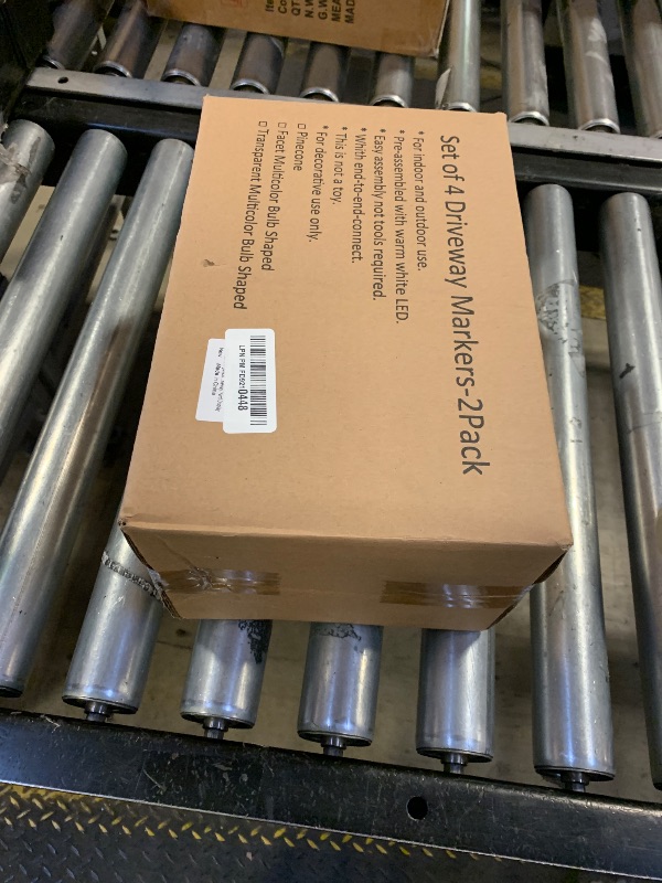 Photo 1 of 2 Pack Jumbo C9 Christmas Pathway Lights, 14FT Red & White LED Outdoor Path Lights, Waterproof Connectable Giant C9 Pathway Markers for Yard, Garden, Walkway, Christmas Decorations