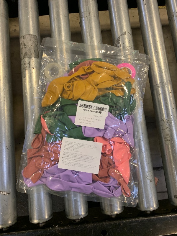 Photo 1 of 131pcs Wildflower Floral Balloon Arch Garland Kit with Purple Dusty Pink Sage Green Light Pink Mustard Yellow Latex Balloons for Baby in Bloom Wildflower Graden Baby Shower Party Decorations