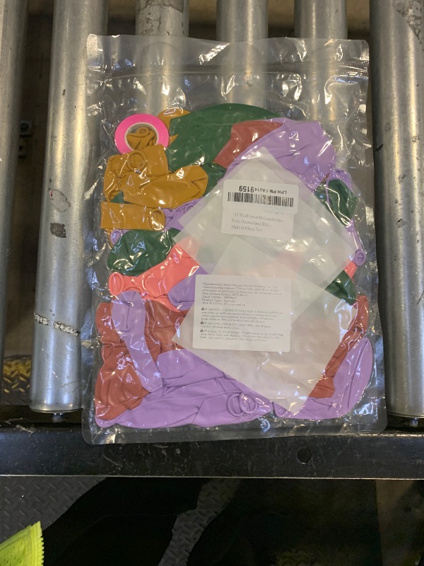 Photo 1 of 131pcs Wildflower Floral Balloon Arch Garland Kit with Purple Dusty Pink Sage Green Light Pink Mustard Yellow Latex Balloons for Baby in Bloom Wildflower Graden Baby Shower Party Decorations