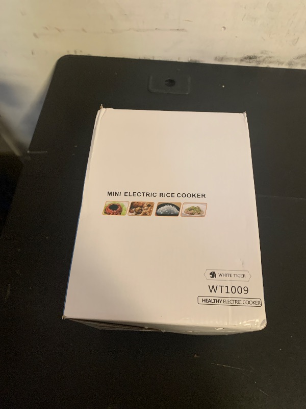 Photo 1 of 1.0L Mini Rice Cooker,WHITE TIGER Portable Travel Steamer Small,15 Minutes Fast Cooking, Removable Non-stick Pot, Keep Warm, Suitable For 1-2 People - For Cooking Soup, Rice, Stews & Oatmeal