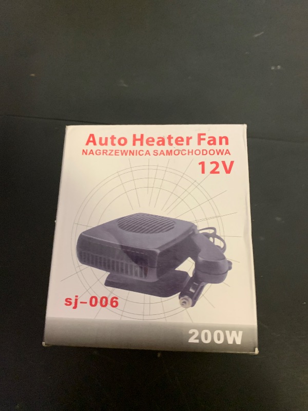 Photo 1 of 12V 200W Car Portable Heater Dryer Cooler Cooling Fan Defroster Demister
