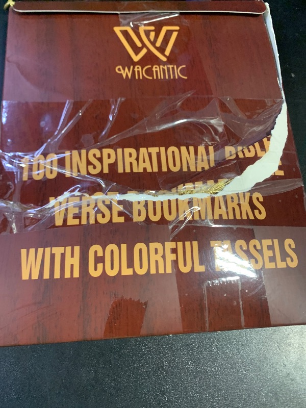 Photo 1 of 100 Pieces Paper Bible Verse Bookmarks with Tassels and Storage Box – Christian Religious Bookmarks Bulk with Scripture Quotes for Church, Reading Lover, Men, Women, Kids, Inspirational Faith Gifts