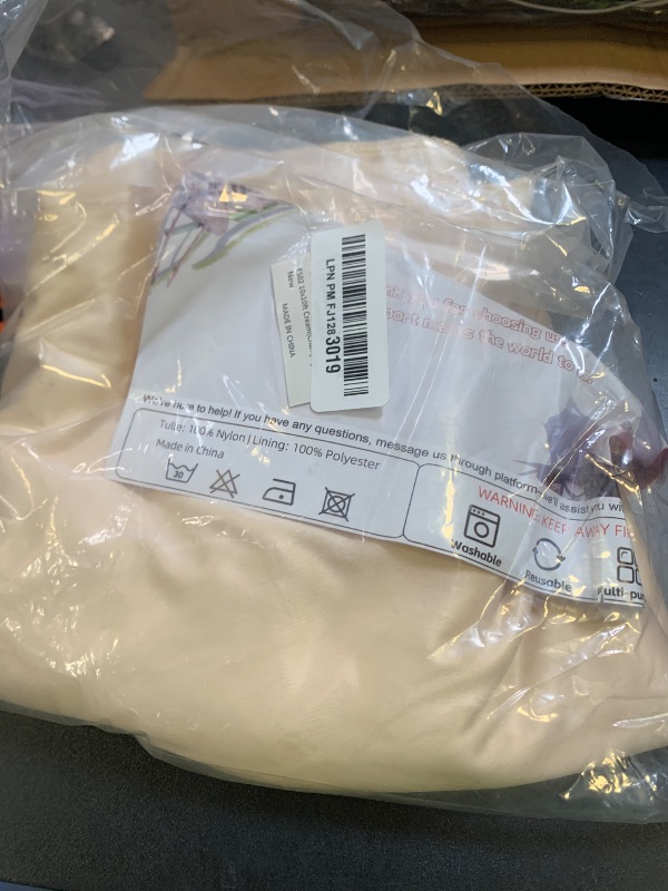 Photo 1 of 10x10ft Wrinkle Free Backdrop Curtain for Parties Soft Fabric Drapes Wedding Cream Curtain Backdrop for Birthday Party Decorations Background for Photography 5x10ft,2 Panels