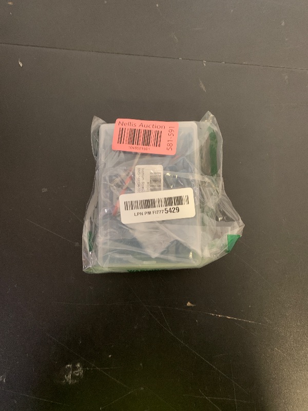 Photo 1 of 1/4" x 1-3/4" Concrete Screws, 100 PCS Blue Flat Head Concrete Screws Anchor Kit with Drill Bit and Screwdriver Bit, for Masonry, Cement, Block, Brick or Stucco