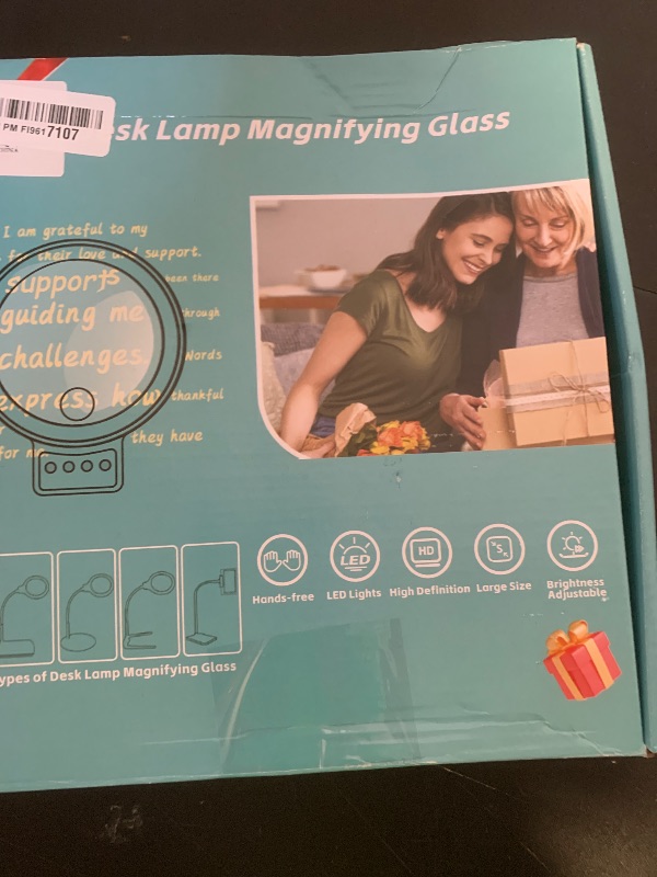 Photo 1 of 10X 30X Large Magnifying Glass with Light and Stand, 5-inch Lighted Magnifier, 72 LED 3 Color Modes Stepless Dimmable, Hands-Free Magnifying Glass Desk Lamp for Reading Craft Hobby Close Work Black