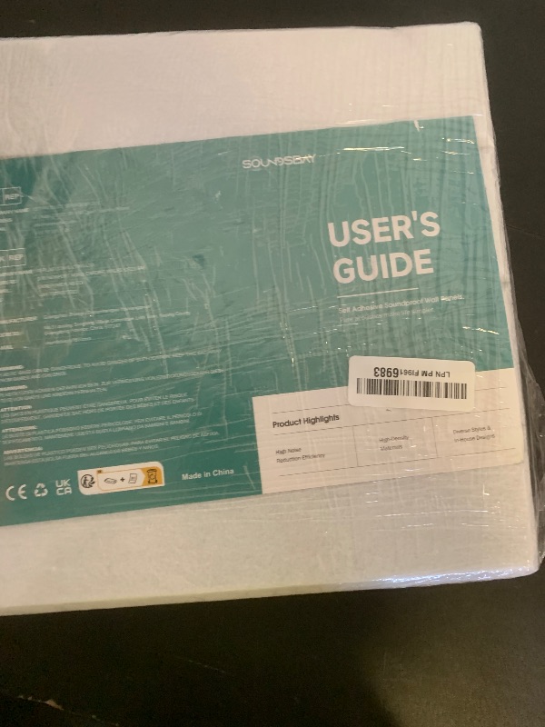 Photo 1 of 12 Pack Sound Proof Foam Panels for Walls, Self-Adhesive Acoustic Panels Sound Absorbing, 12" X 12" X 0.4" High Density Soundproof Wall Panels Tiles for Door, Ceiling, Home Office, White