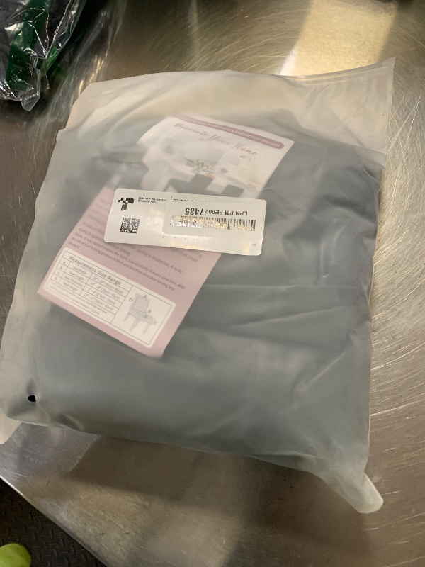 Photo 1 of *INCOMPLETE** PU Leather Bar Stool Covers with Backs, 3 Pack Stretch Waterproof Bar Stool Chair Covers Washable & Comfortable Barstool Covers Slipcovers with Back for Pub/Counter/Dining Room Decoration (Black)