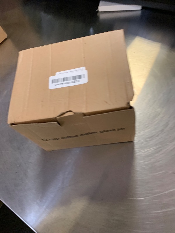 Photo 1 of 12-Cup Glass Carafe Replacement Pot for Mr Coffee, Black & Decker, Hamilton Beach, KitchenAid, Universal Coffee Maker Carafe Pot 12 Cup- 1.8L Coffee Pot with Handle & 3 Snap-On Caps in Different Sizes