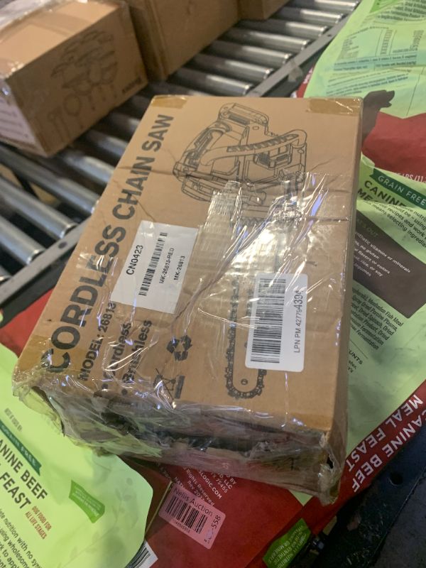 Photo 1 of 12 Inch Brushless Electric Chainsaw Cordless, Compatible with Milwaukee M18 Battery, Auto Oiler, 44.3 FT/S Powerful Cutting, Low Kickback, Battery Powered Chainsaw for Trees Pruning Wood Cutting