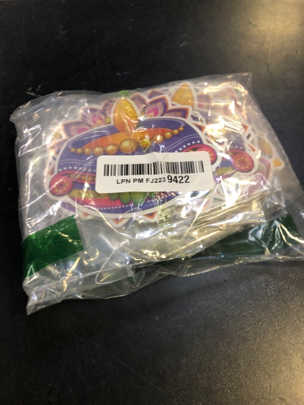 Photo 1 of 10 Pcs Happy Diwali Party Hanging Decoration Diwali Decorations for Home Supplies Indian Festival of Lights Hanging Banner Deepavali Garland Decor