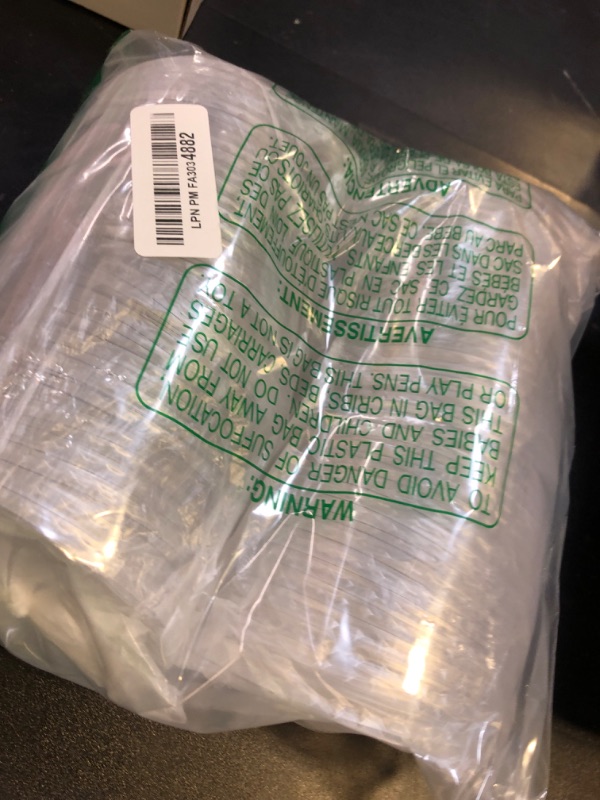 Photo 1 of [100 Count] Crystal Clear Strawless PET Plastic Lids for 12, 16, 20 & 24 oz. Milkshake Cups