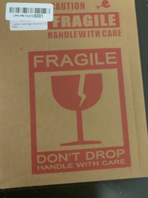 Photo 1 of 1 Gallon Drink Dispenser with Spigot 18/8 Stainless Steel – Airtight & Leakproof Glass Sun Tea Jar with Anti-Rust Lids, Beverage Dispenser for Parties - Laundry Detergent Holder