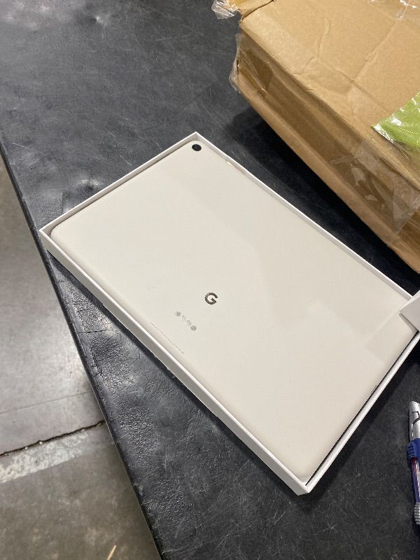 Photo 1 of Google Pixel Tablet - Android Tablet with 11-Inch Screen and Extra-Long Battery Life - Porcelain - 8 GB RAM - 128 GB