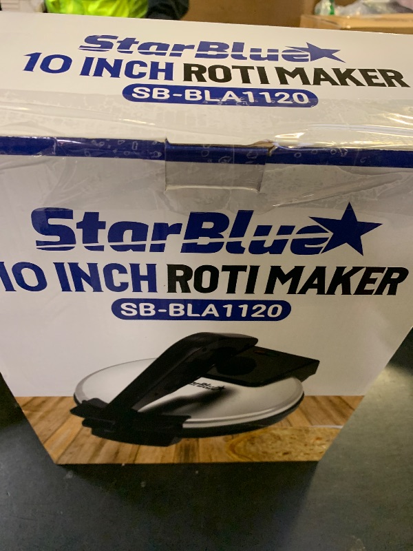 Photo 1 of 10inch Roti Maker by StarBlue with FREE Roti Warmer and Removable Handle - The automatic Stainless Steel Non-Stick Electric machine to make Indian style Chapati, Tortilla, Roti AC 110V 50/60Hz 1200W