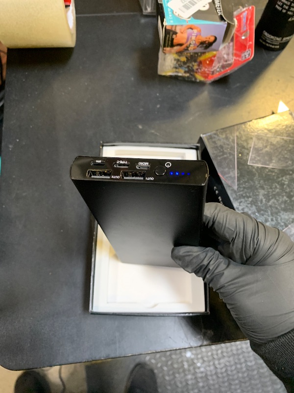 Photo 1 of 1080P 10000mAh Large Capacity Portable Power Bank Hidden Camera, 20 Hours Continuous Record Mini Security Nanny Spy Cam with Gravity Sensor/Motion Detection/Night Vision—No WiFi No Audio