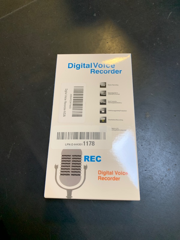 Photo 1 of ?64GB? 4800 Hours Voice Activated Recorder - Tallkcoder Dictaphone Recording Device MP3 Records with Playback, Digital Voice Recorder with AI Noise Reduction for Lectures Meetings Interviews Work