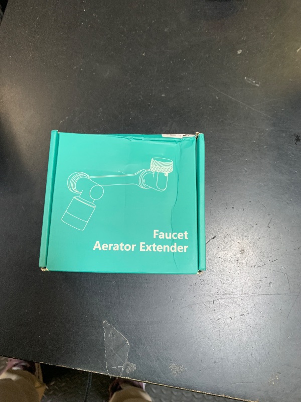 Photo 1 of 1080°Swivel Faucet Extender, Sink Water Faucet Aerator Extension in Brass, Swivel Robotic Arm Bathroom Faucet Extender, Kitchen Rotating Extension Filter with 2 Mode Splash