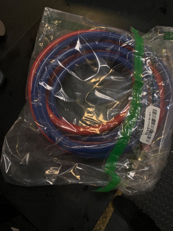 Photo 1 of 10FT Rubber Washing Machine Hoses Burst Proof 2 Pack For Hot and Cold Water 3/4" NPT Connection Water Supply Lines by Cenipar Fit for ALL Washing Machine