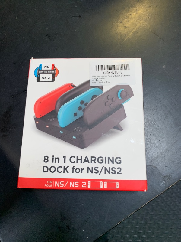 Photo 1 of [Switch 2/1 Both] Controller Charger Dock, FYOUNG Charging Dock for Nintendo Switch 2 2025, 8 in 1 Portable Dual-Direction Magnetic Fast Charger Staion for JoyCon 2 Accessories with USB Type-C Cord