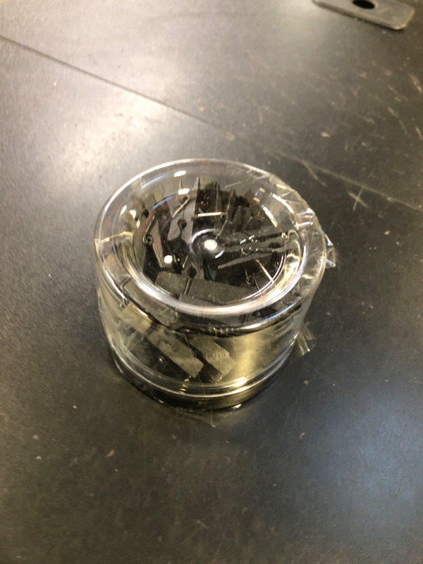 Photo 1 of ?ZYFOFFICE 50-Pack Black Push Pins with Spring-Loaded Wooden Clips, Damage-Free Cork Board Tacks for Artwork, Photos & Notes (No-Mark Design)